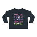 Toddler Long Sleeve Tee — Colorful Alphabet Learning Shirt